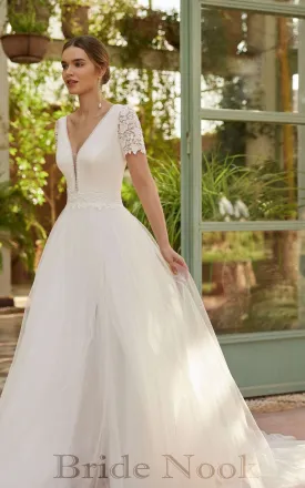 A Line Wedding Gown | Princess Wedding Dress | Bride Nook