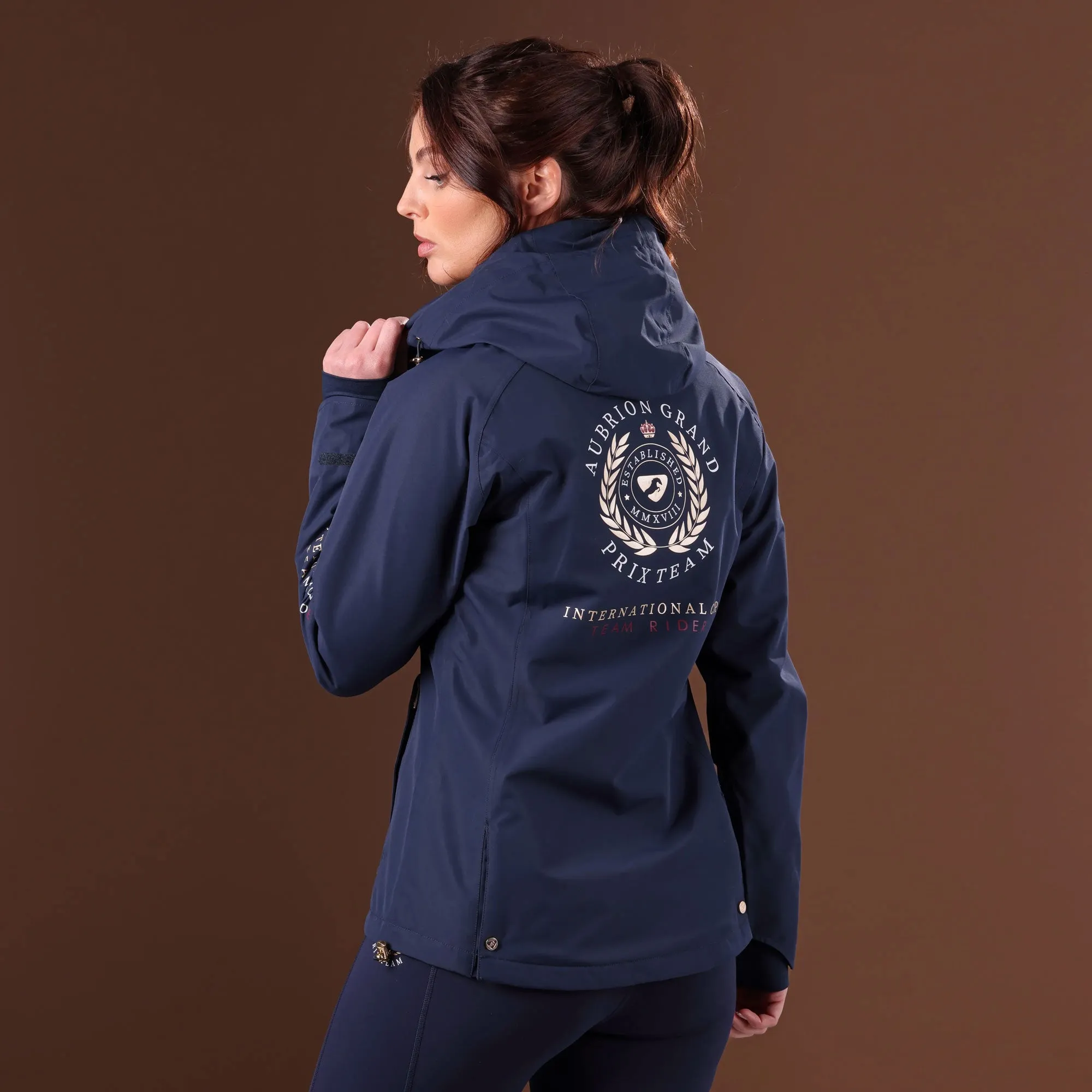 Aubrion Ladies Team Logo Back Waterproof Jacket