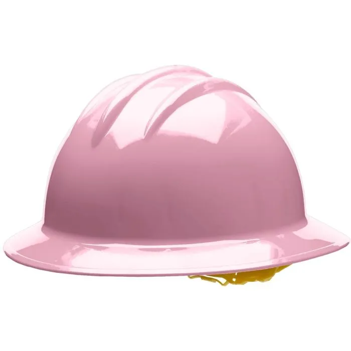 Bullard C34 34LPP 6pt Pinlock Classic Extra Large Full Brim Style Hard Hat, Light Pink, 1 Each
