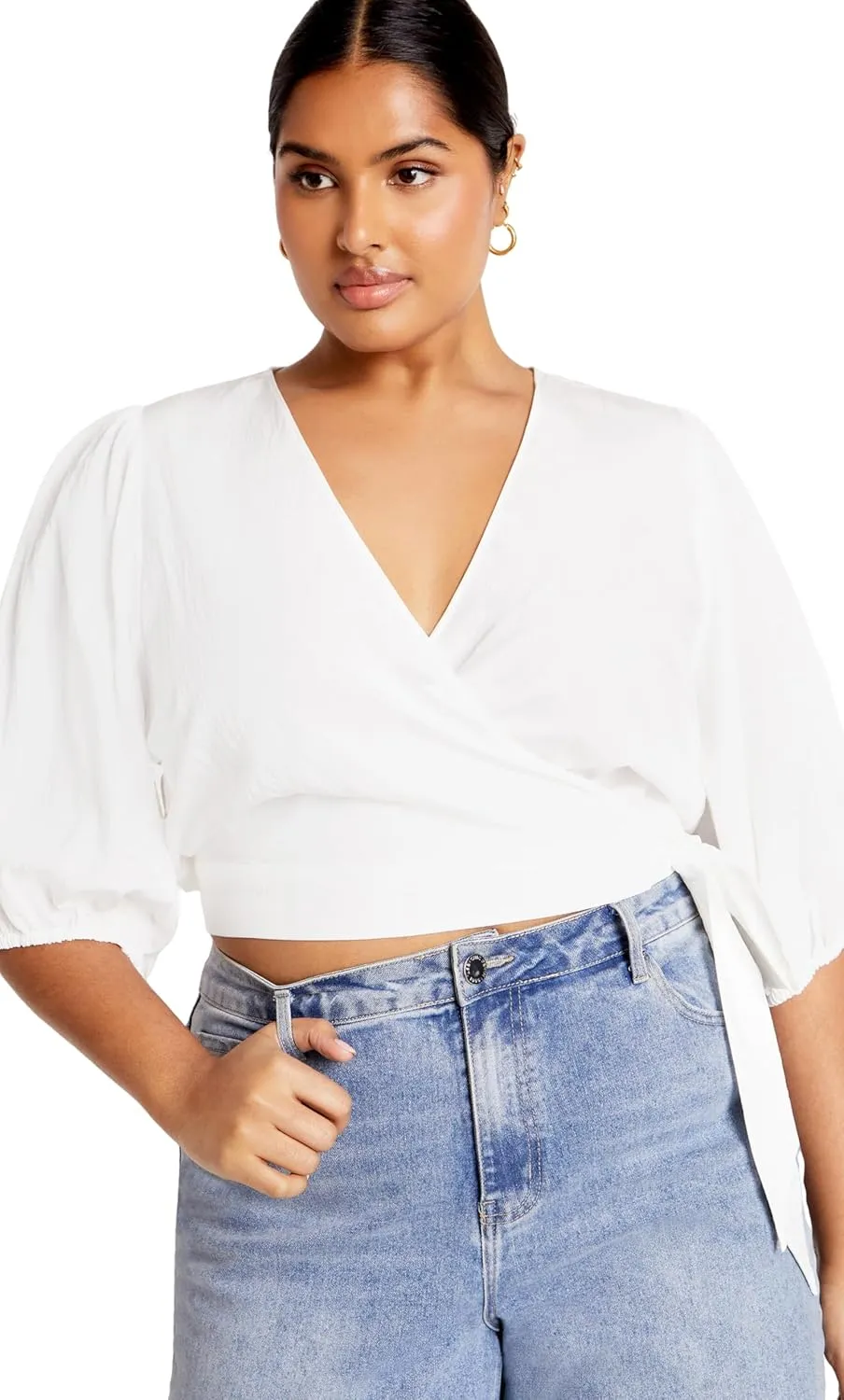 City Chic Women's Tie Kiki Top