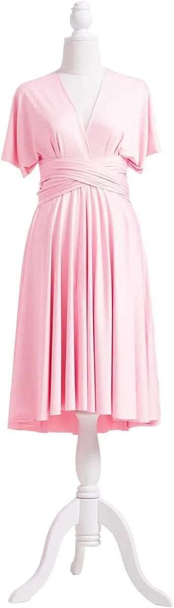 Convertible Dress Short Infinity Dress Transformer Multiway Wrap Dress for Bridesmaid