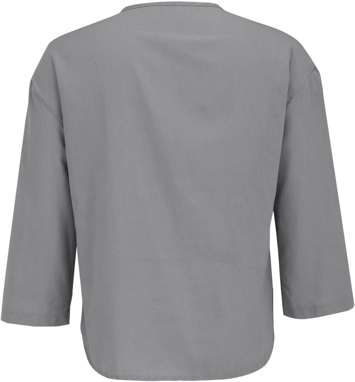 Cotton Linen Shirts for Women Gauze Boho Button Down 3/4 Sleeve Blouses Summer Tops Loose Fit Beach Vacation Outfits