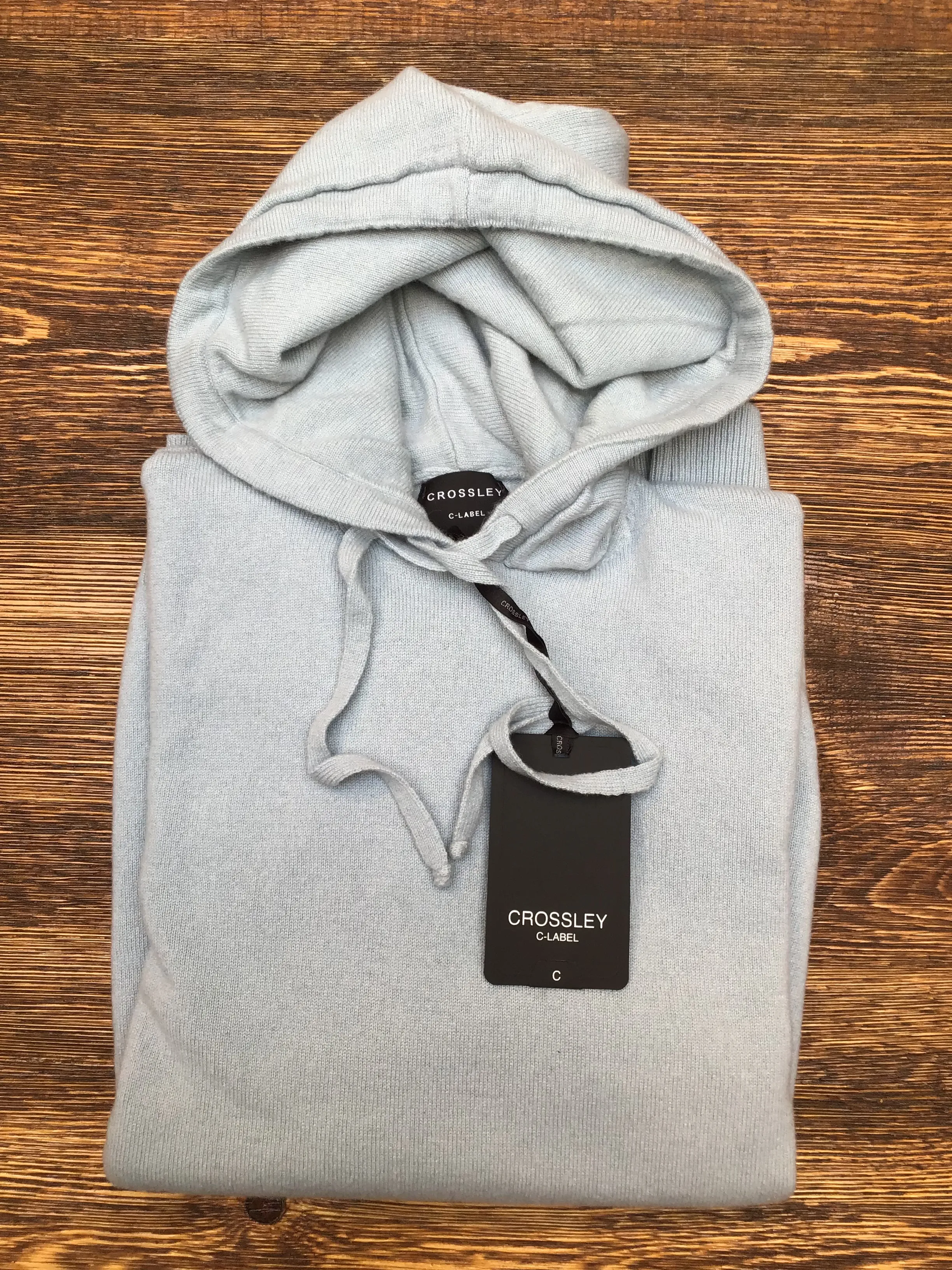 CROSSLEY Cashmere Hoodie Blue