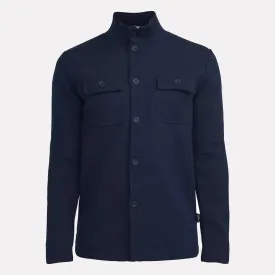 Edwin Wind Proof Knitted Shirt Jacket / Navy Blue
