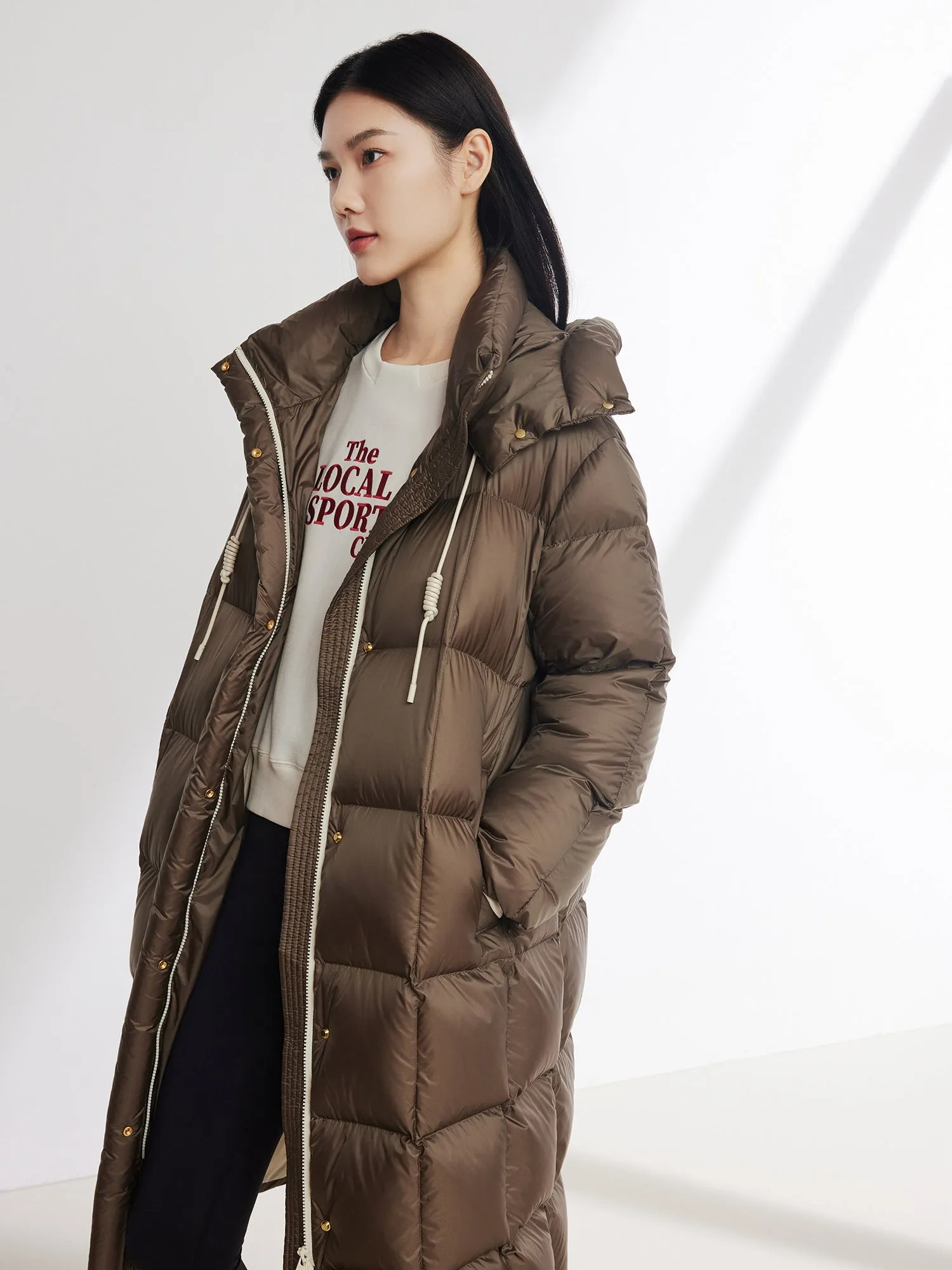 EP YAYING  mid-length down jacket