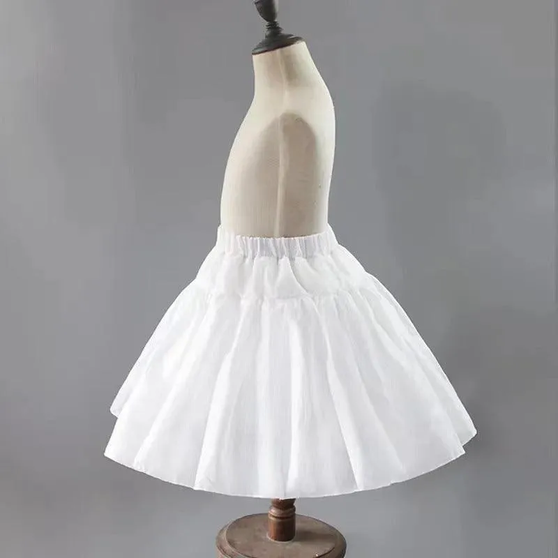 Girl princess skirt for short skirt small wedding dress, boneless skirt