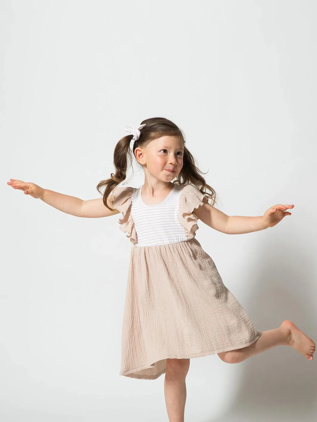 Greige Mae Dress | Biscotti Mix