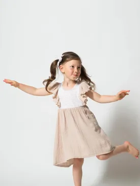 Greige Mae Dress | Biscotti Mix