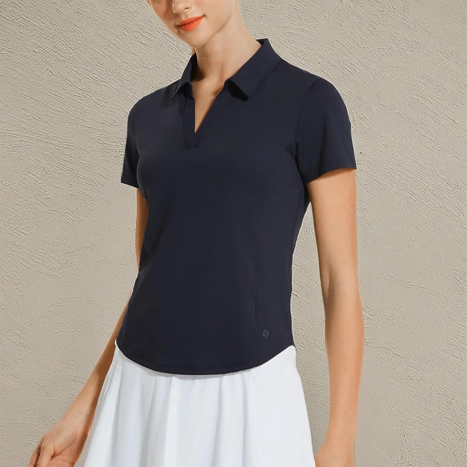 HODOSPORTS Women's Golf Polo Shirts Short Sleeve Collared V Neck Tennis Shirt Quick Dry Fit UPF 50  Golf Apparel Clothes
