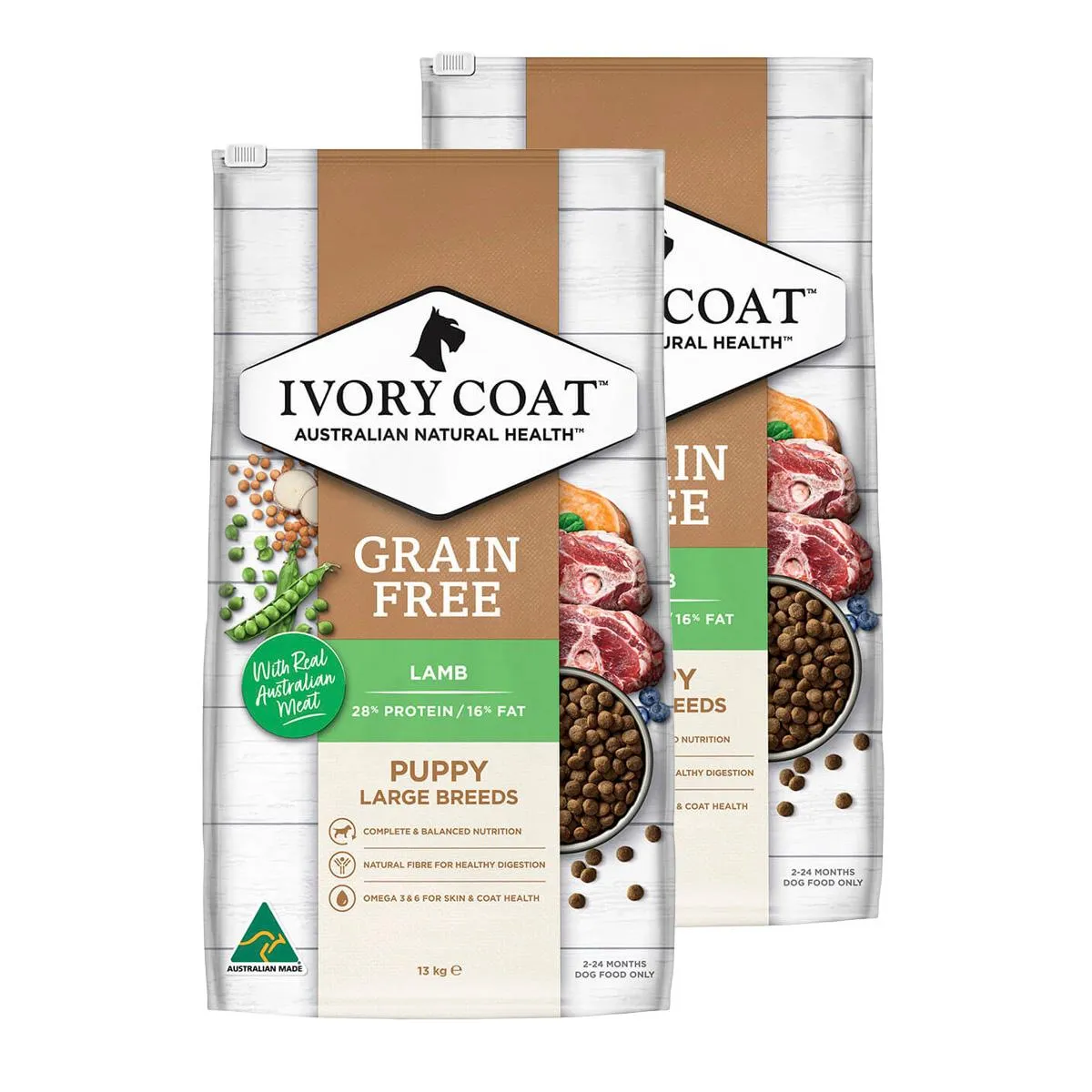 Ivory Coat Grain Free Large Breed Puppy Lamb Dry Dog Food