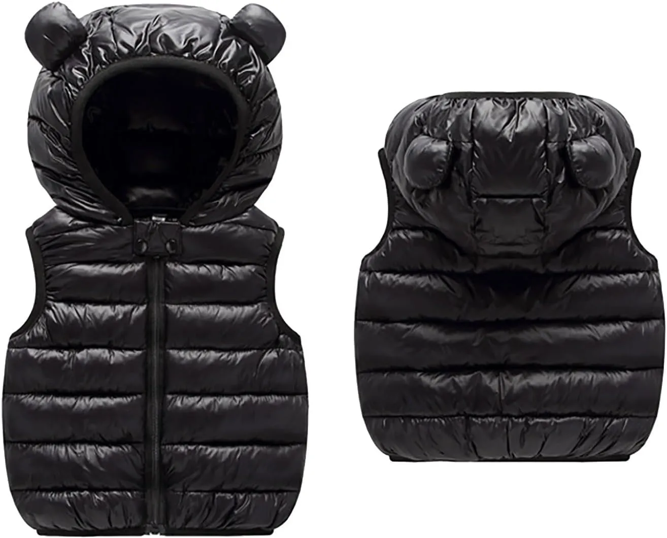 Kids Boys Girls Winter Warm Down Padded Vest Hooded Zipper Sleeveless Jacket aistcoat Outwear Boys Winter Coats