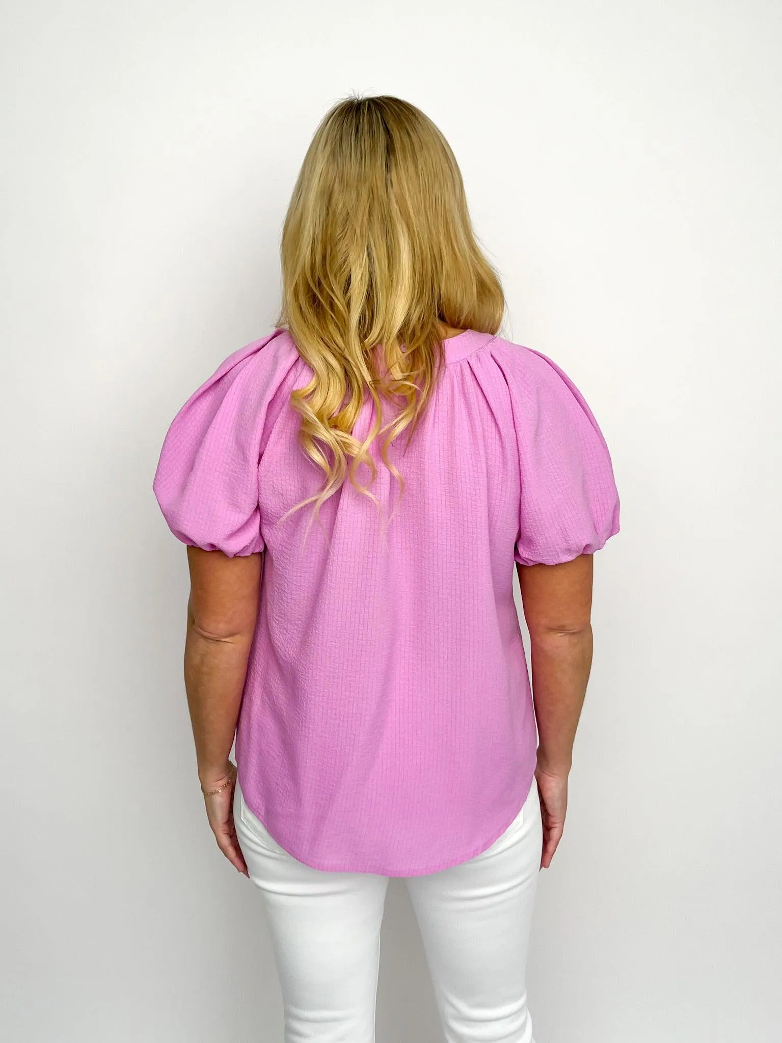 Lavender Puff Sleeve Top