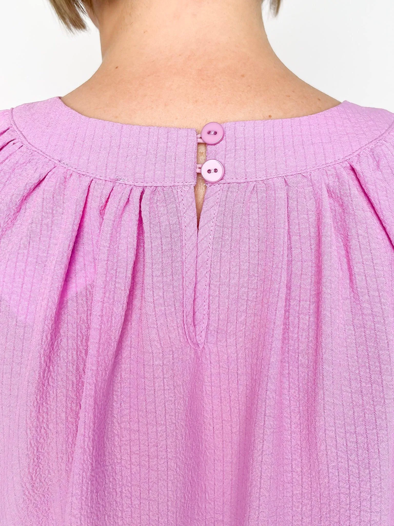 Lavender Puff Sleeve Top