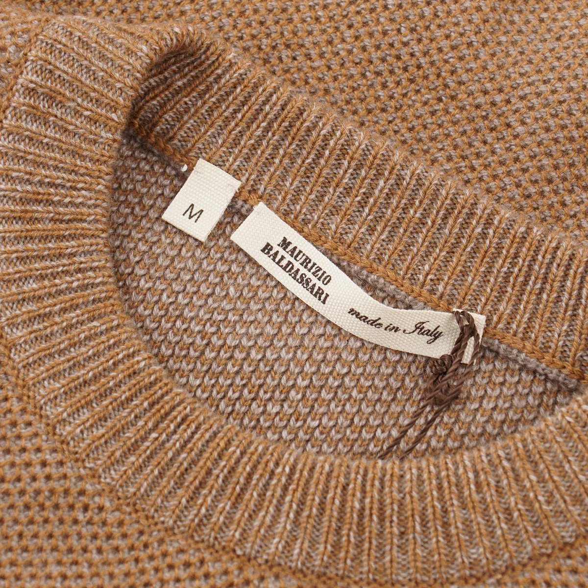 Maurizio Baldassari Piquet Cashmere Sweater