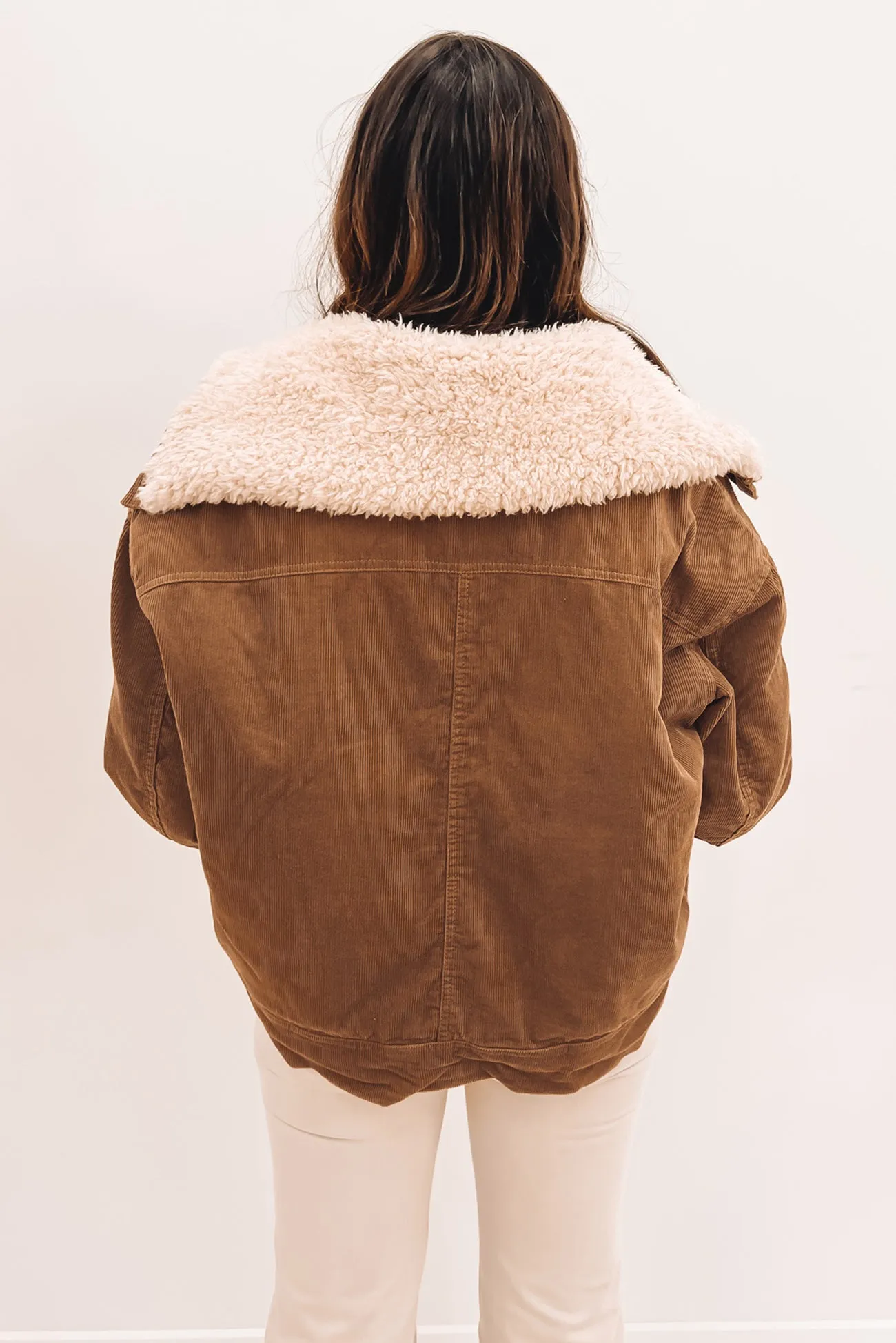 Maya Cord Utility Jacket Sand
