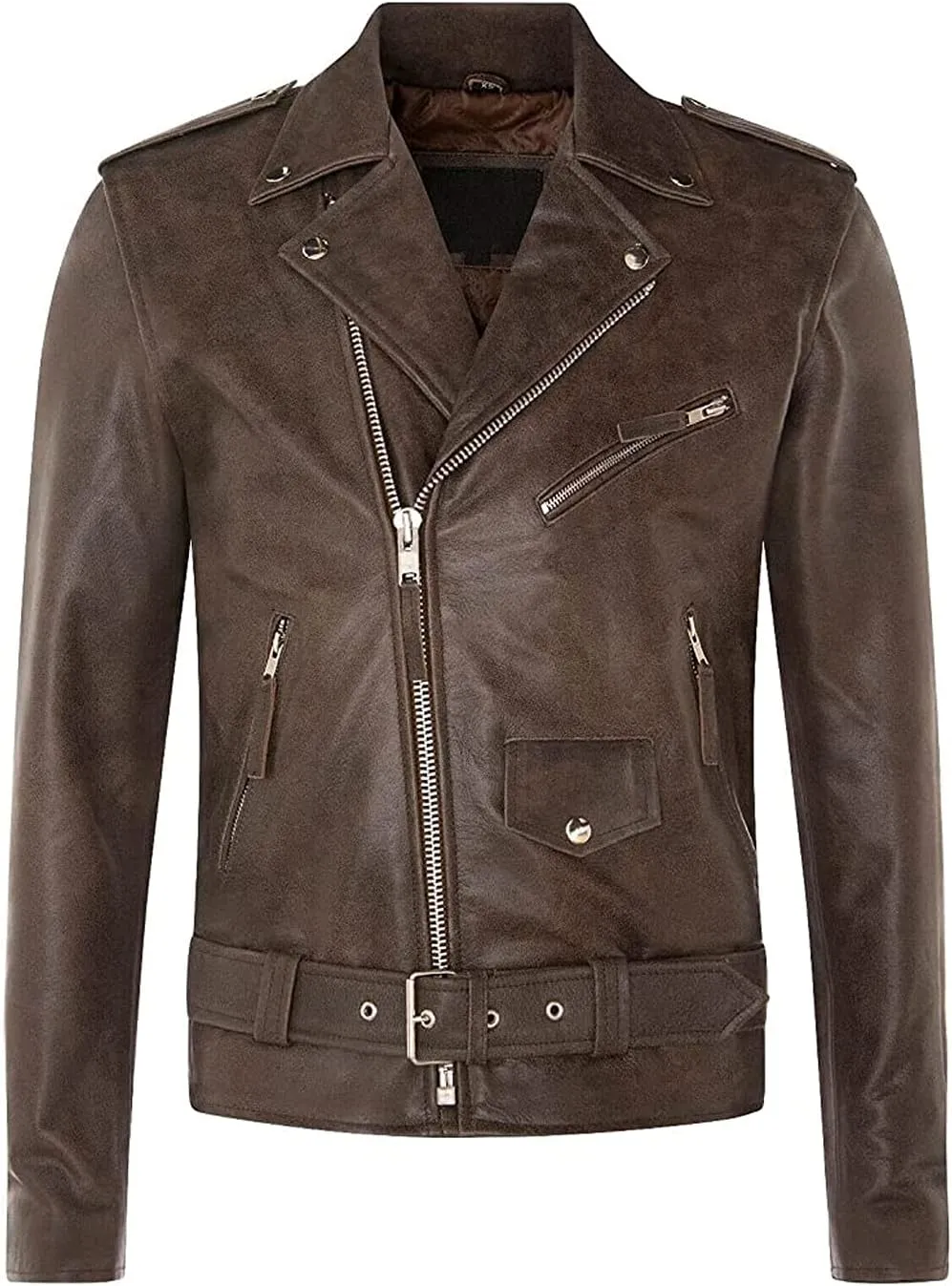 Men Leather Jacket - Lambskin Winter Vintage Motorcycle Biker Jacket, Coat Soft & Stylish Moto Ride & Racing Jacket's