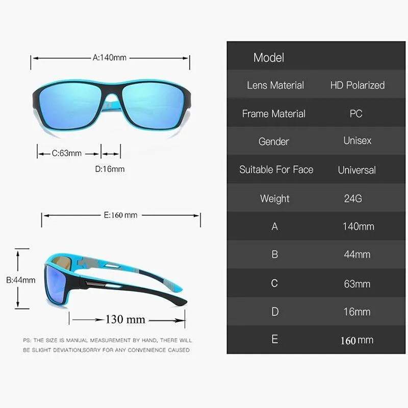 Men UV protection Polarised Driving Outdoor Sports Windproof  Sun Glasses