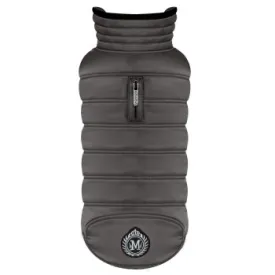 MILK & PEPPER DOG COAT  BLOCK GRAY WATERPROOF