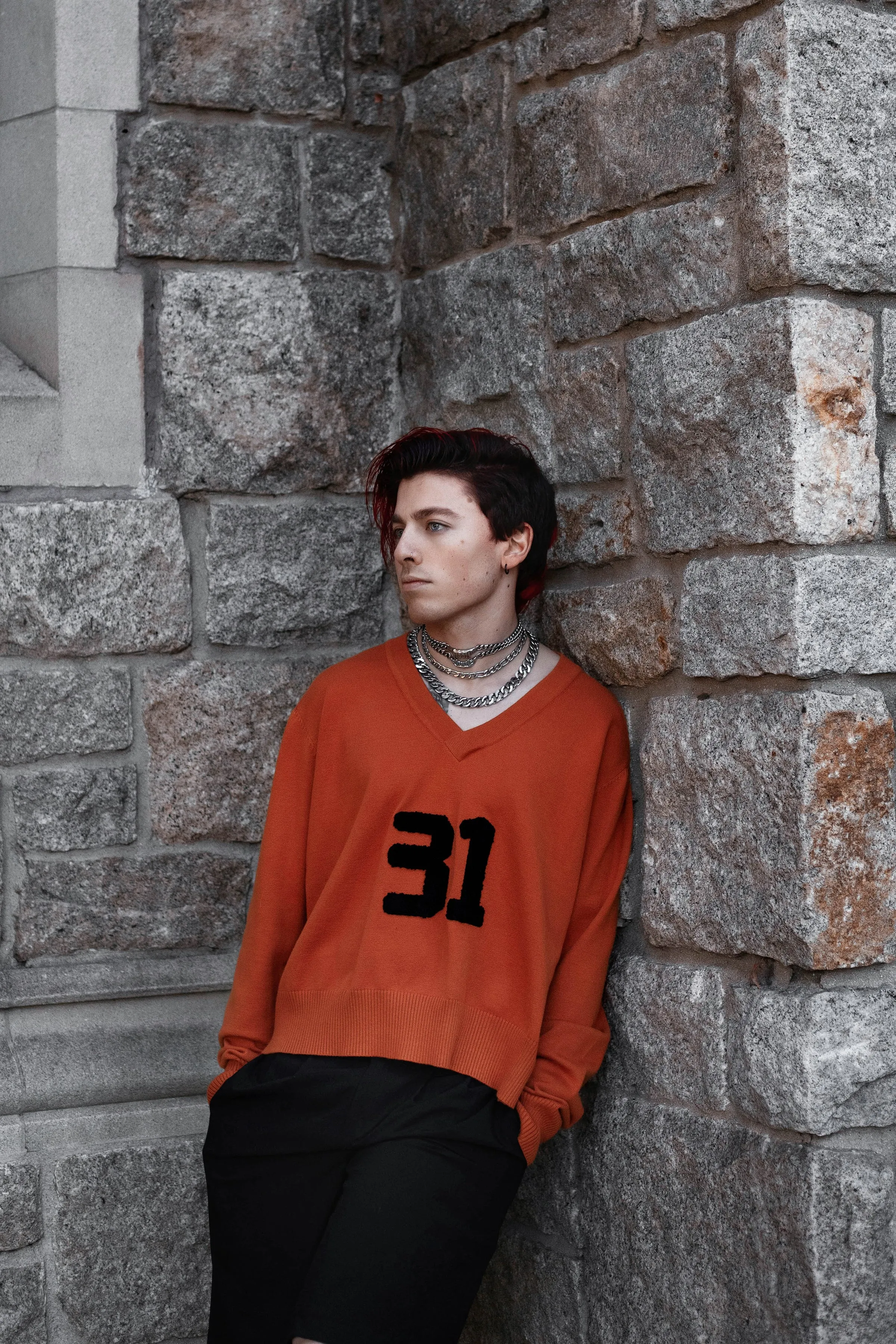 Orange 31 Varsity Sweater