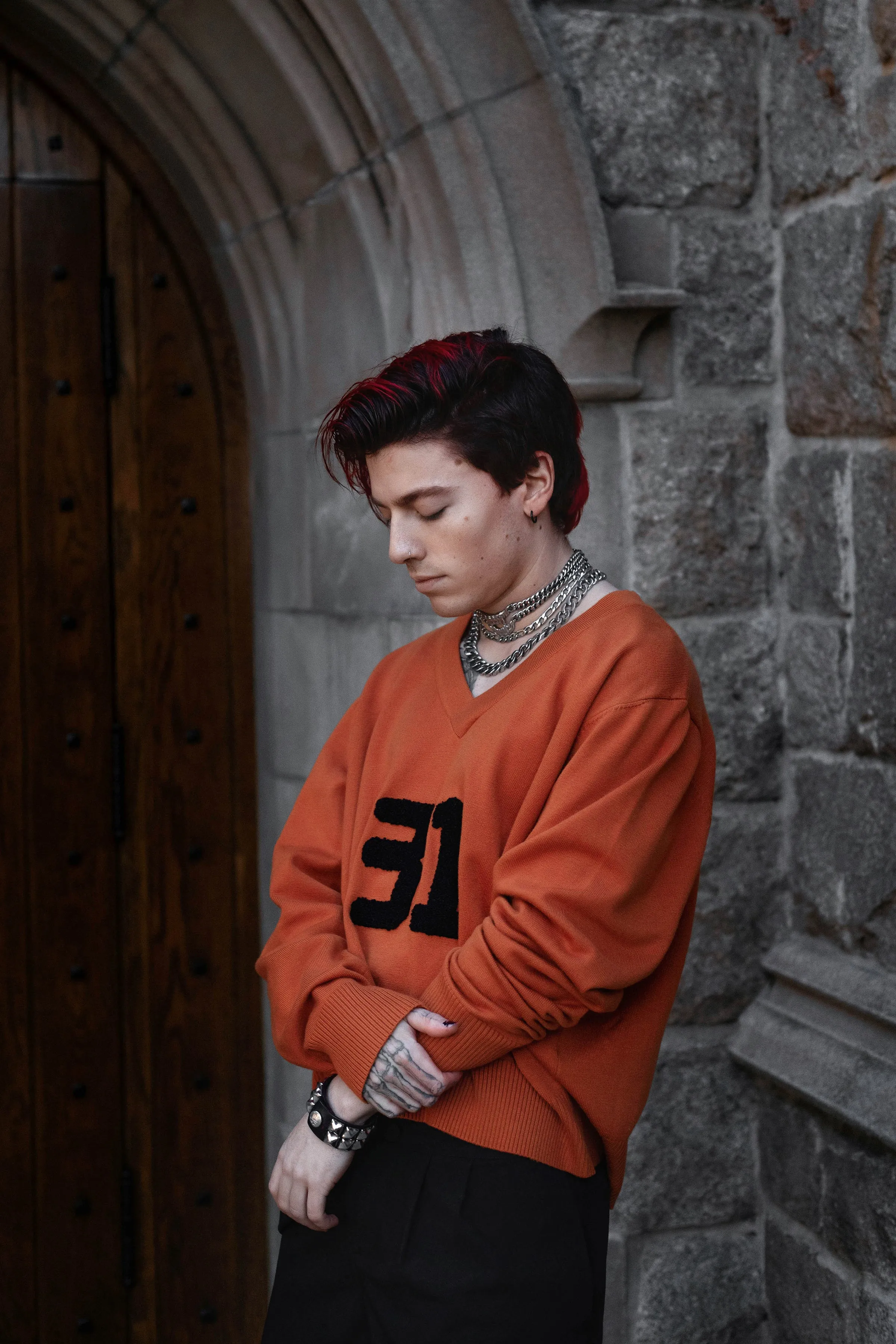 Orange 31 Varsity Sweater
