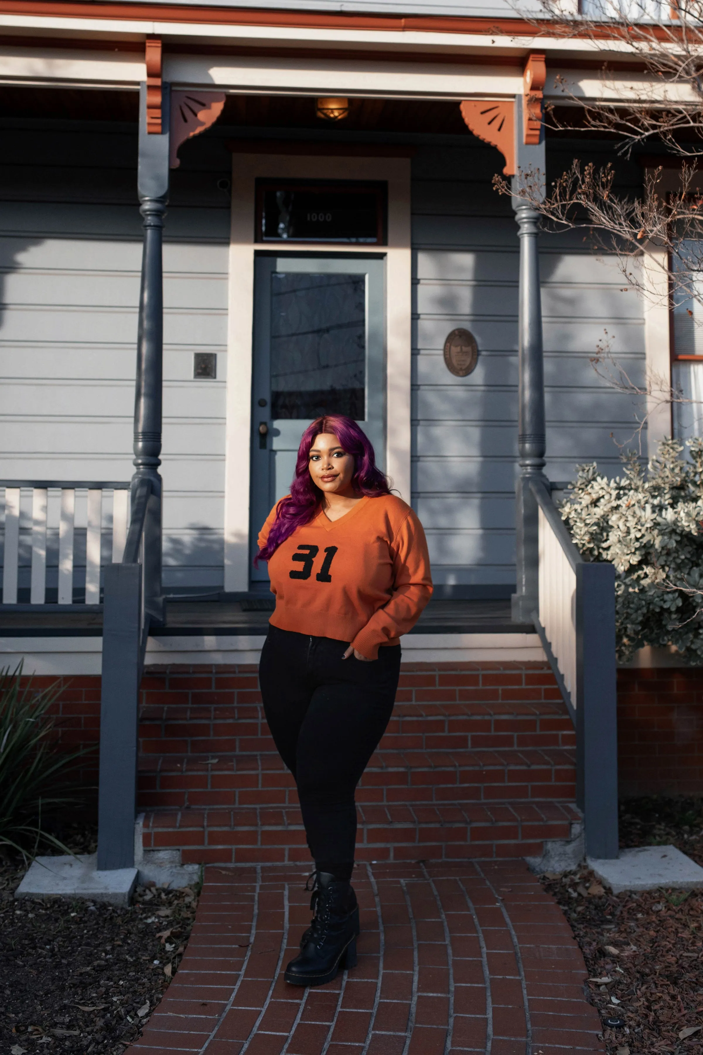 Orange 31 Varsity Sweater