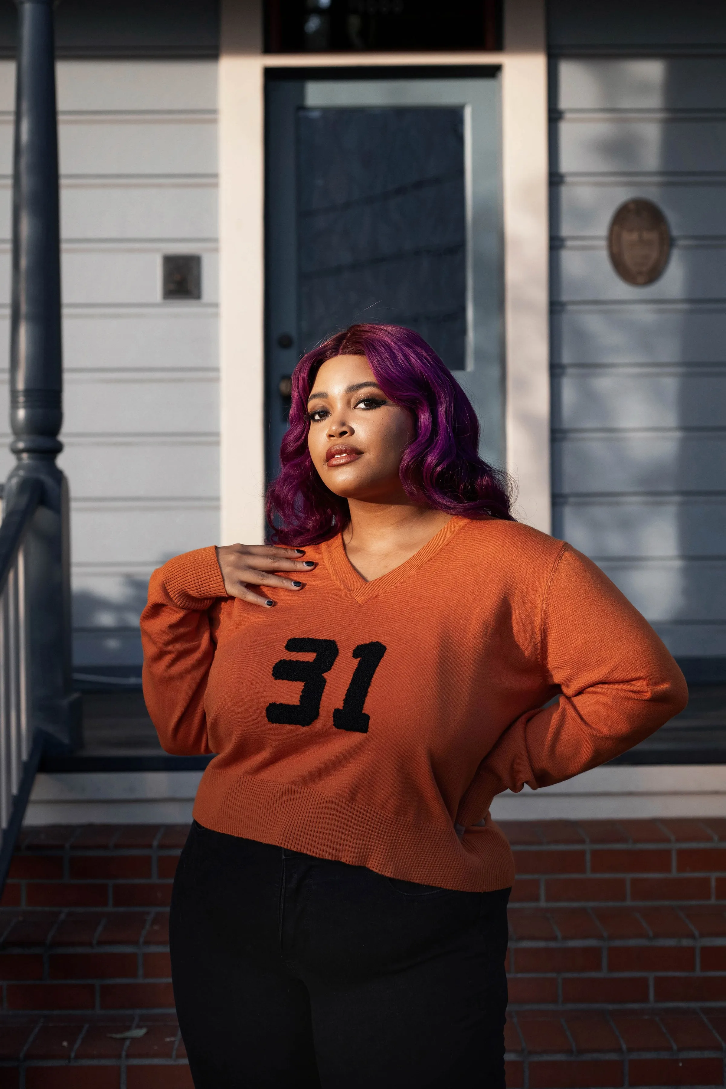 Orange 31 Varsity Sweater
