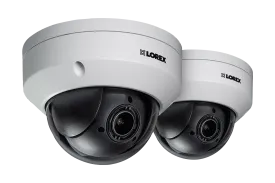 Pan-Tilt-Zoom Outoor Metal Camera, 4x Optical Zoom with 1080p HD Video & Color Night Vision (2-pack)