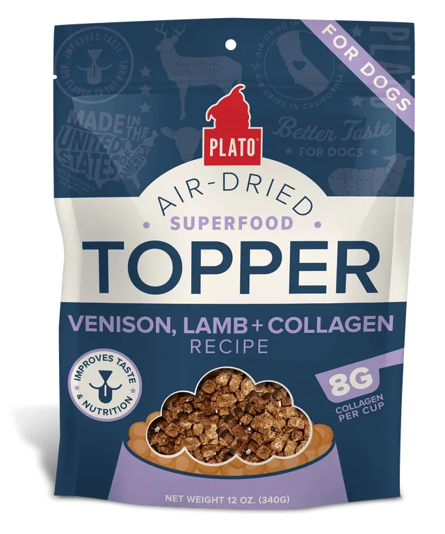 Plato Venison, Lamb & Collagen Food Topper Recipe For Dogs
