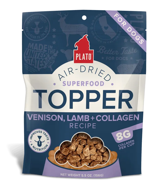 Plato Venison, Lamb & Collagen Food Topper Recipe For Dogs