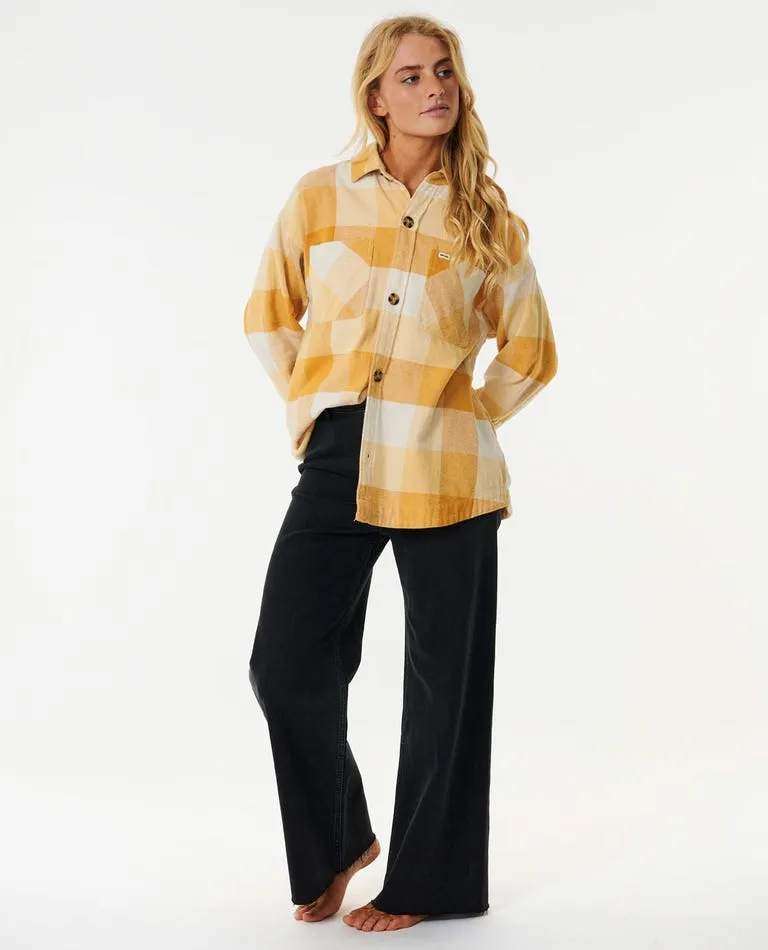 Rip Curl La Isla Flannel L/S Shirt-Gold