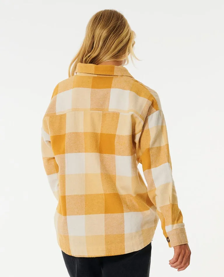 Rip Curl La Isla Flannel L/S Shirt-Gold