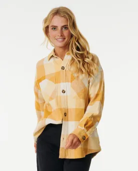 Rip Curl La Isla Flannel L/S Shirt-Gold