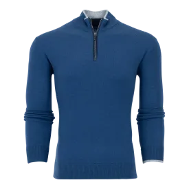 Sebonack Quarter-Zip Sweater (Fjord)