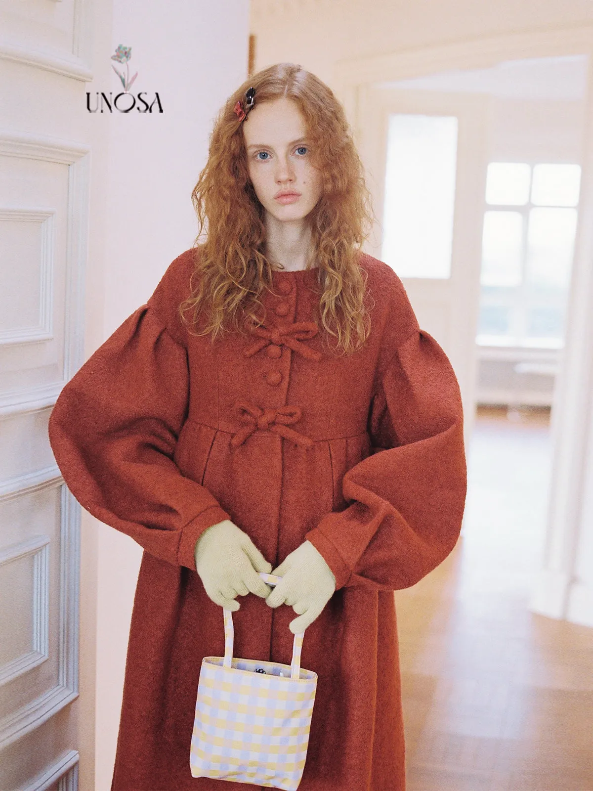 [UNOSA] Dance of the Fairy Wool Long Coat