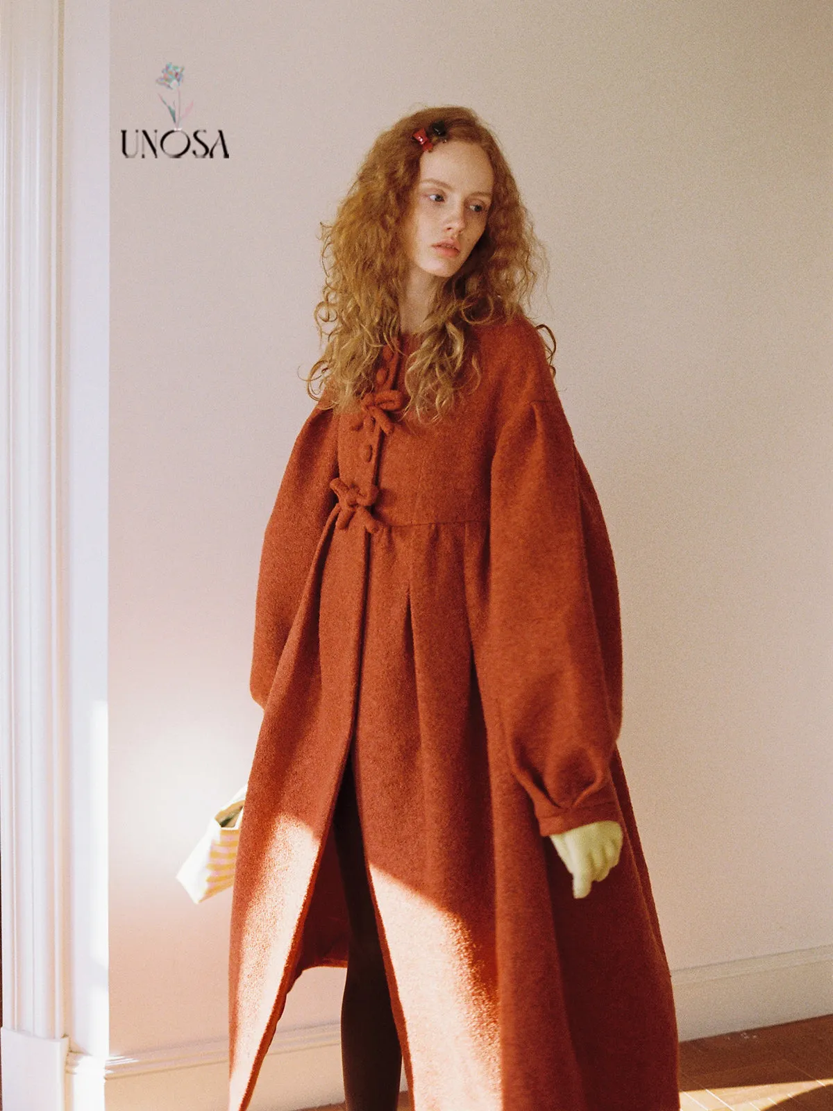 [UNOSA] Dance of the Fairy Wool Long Coat