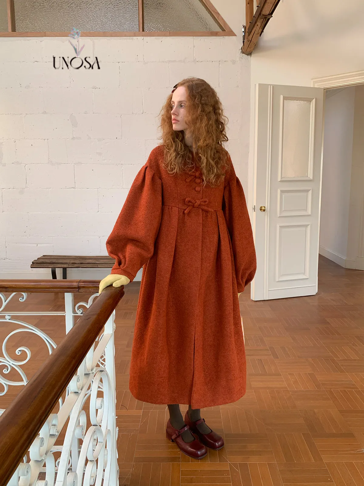 [UNOSA] Dance of the Fairy Wool Long Coat