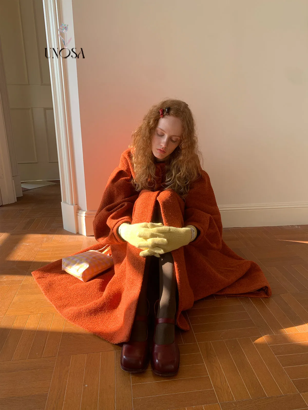 [UNOSA] Dance of the Fairy Wool Long Coat