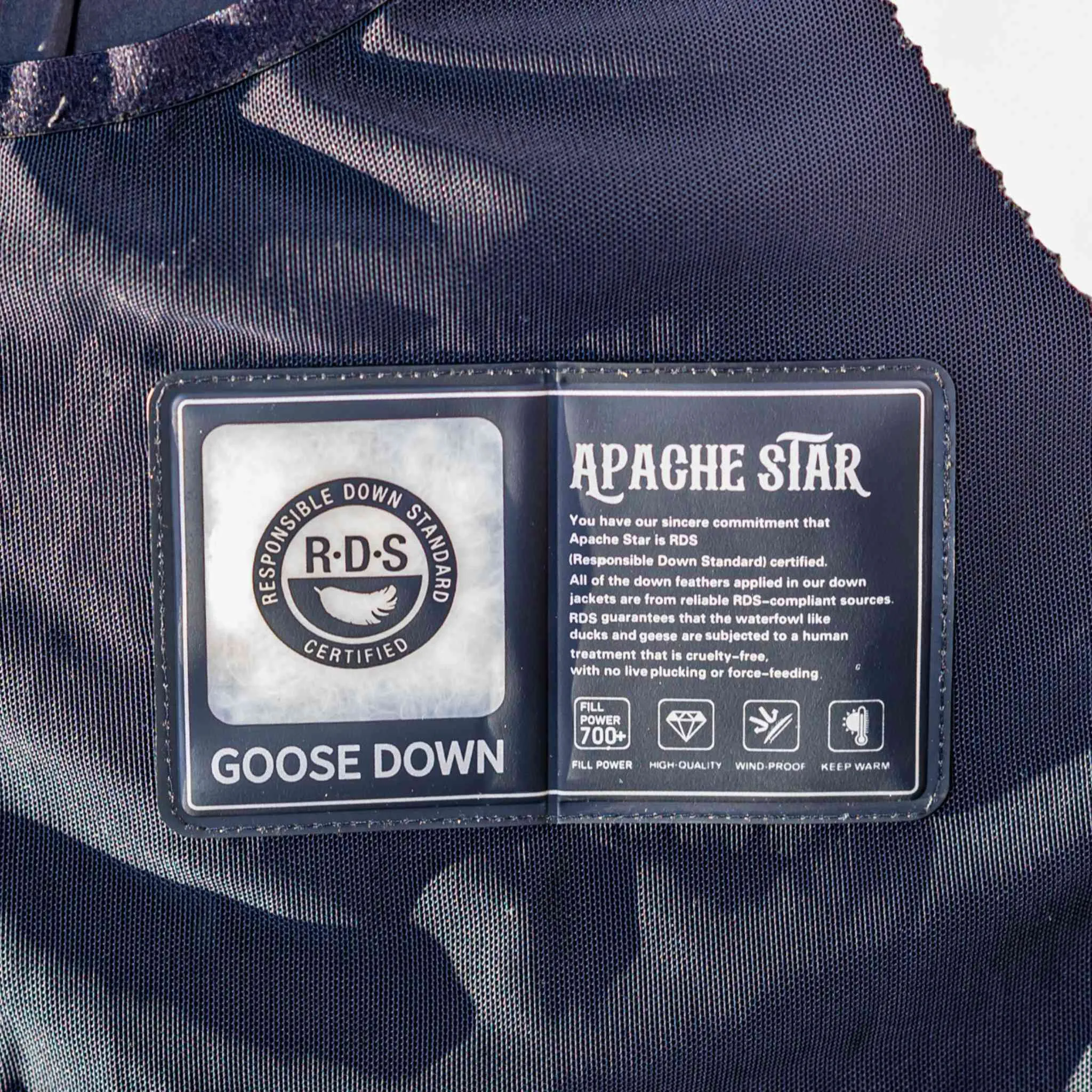 VINTAGE BLUE DOWN COAT "ATLANTIC ALLIANCE"