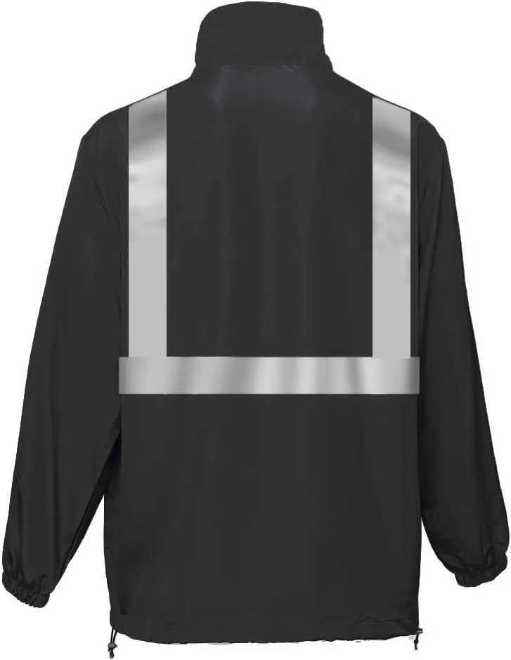 YOWESHOP Hi Vis Reflective Lightweight Thin Windbreaker Jacket Sun Protection Safety Jacket for Construction Worker