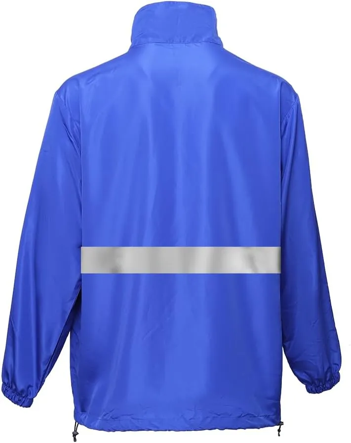 YOWESHOP Hi Vis Reflective Lightweight Thin Windbreaker Jacket Sun Protection Safety Jacket for Construction Worker