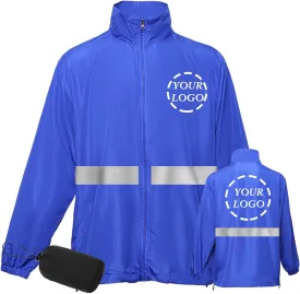 YOWESHOP Hi Vis Reflective Lightweight Thin Windbreaker Jacket Sun Protection Safety Jacket for Construction Worker